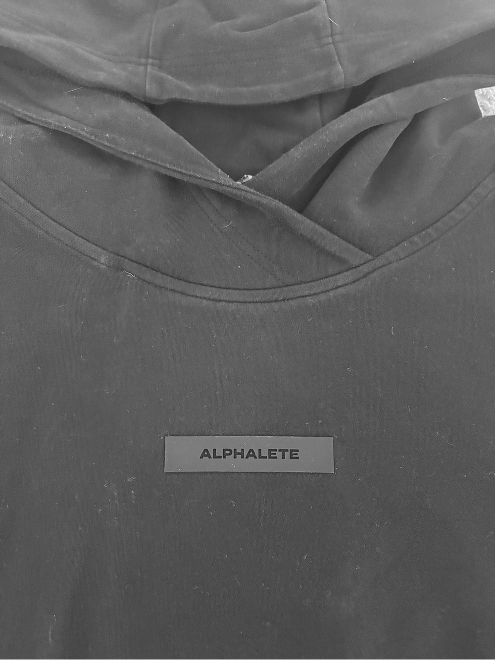 Alphalete Black Pullover Hoodie with Subtle Chest Logo - Picture 2 of 5